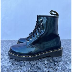 Dr. Martens Teal Glitter Boots, Women’s Size 8